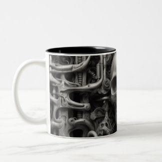 Tasse 2 Couleurs Techno crânes 061