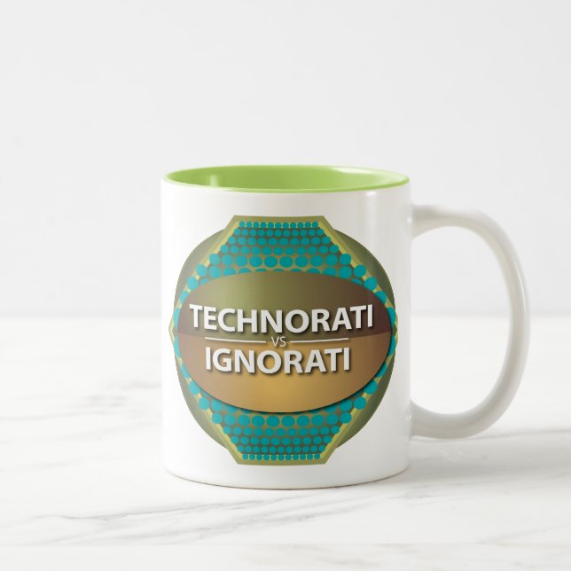 Tasse 2 Couleurs Technorati vs Ignorati (Droit)