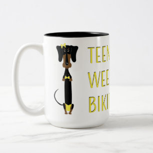 Tasse 2 Couleurs Teckel minuscule de bikini