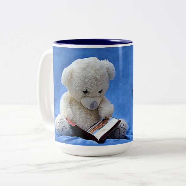 Tasse 2 Couleurs Teddy Bear Time to Read, KOA (Devant gauche)