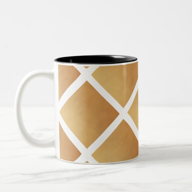 Tasse 2 Couleurs Teintes Tissées de Brun  (Gauche)