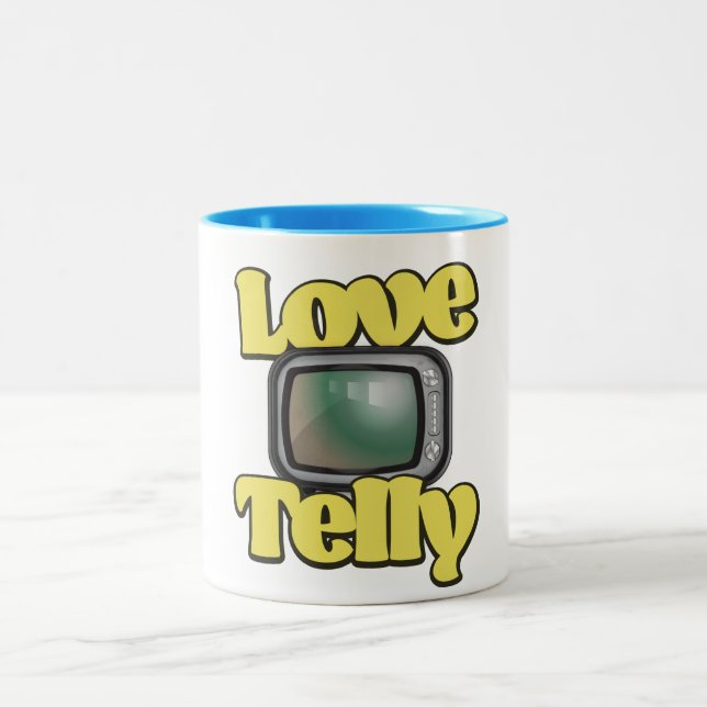 Tasse 2 Couleurs Télé amour (Centre)