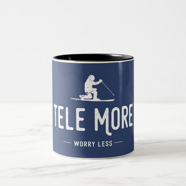 Tasse 2 Couleurs Tele More Worry Less (Centre)