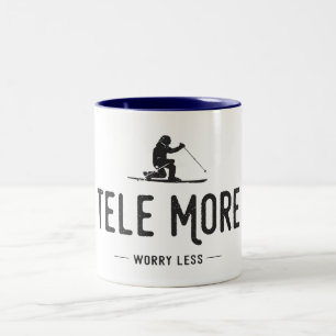 Tasse 2 Couleurs Tele More Worry Less
