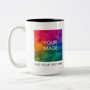 Tasse 2 Couleurs Téléchargez votre photo ou votre logo Moderne Mini