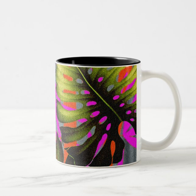 Tasse 2 Couleurs Tempête de couleur tropicale (Droit)