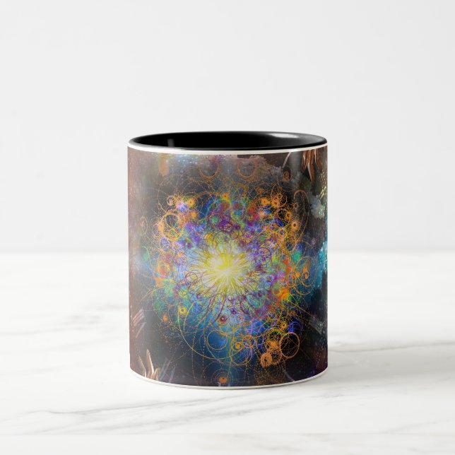 Tasse 2 Couleurs Temps spatial atomique (Centre)