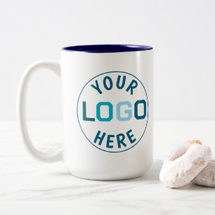 Tasse 2 Couleurs Tendances commerciales de logo personnalisé et à l