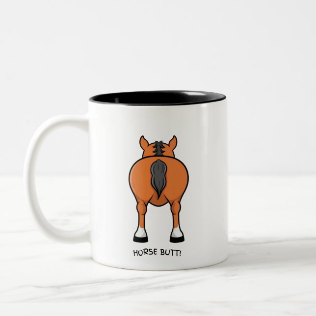 Tasse 2 Couleurs Tenez Vos Chevaux... Jusqu'Au Café ! 🐴 😂 ☕ (Gauche)