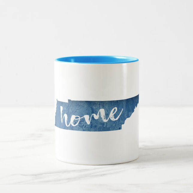 Tasse 2 Couleurs Tennessee Home Wood Grain (Centre)