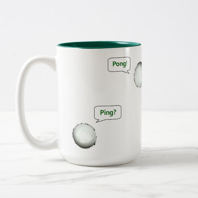 Tasse 2 Couleurs Tennis de table Ping-pong (Gauche)