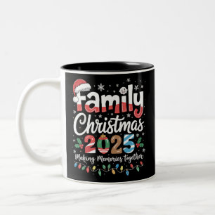 Tasse 2 Couleurs Tenue de Noël assortie pour la famille 2025 Squad