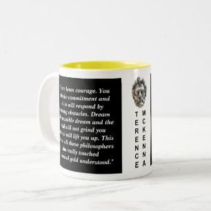 Tasse 2 Couleurs Terence Mckenna Citation personnalisée Philosophie