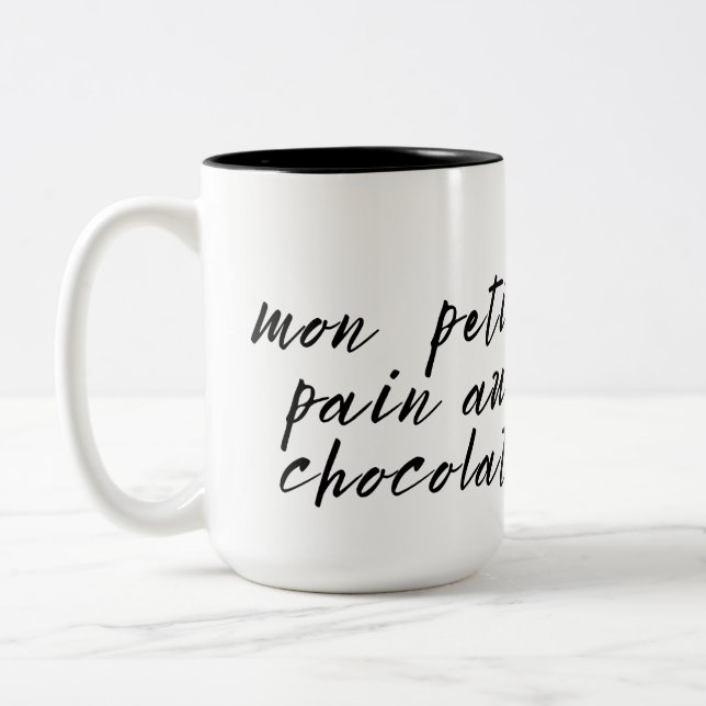 Tasse 2 Couleurs Terme d'affection français mignon (Gauche)