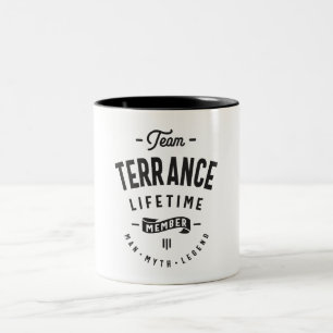 Tasse 2 Couleurs Terrance Lifetime Member Nom personnalisé