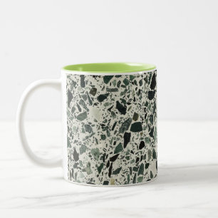 Tasse 2 Couleurs Terrazzo Vert Moderne