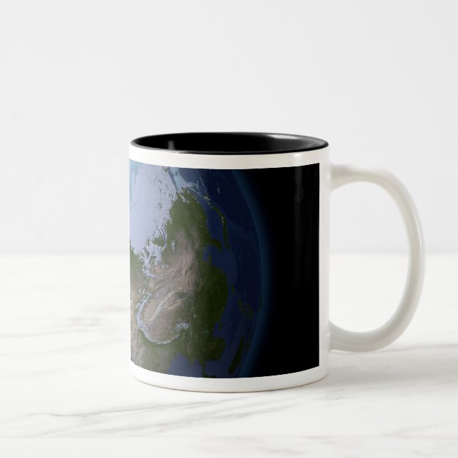 Tasse 2 Couleurs Terre entière montrant la région arctique (Droit)