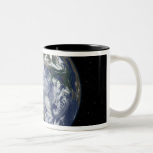 Tasse 2 Couleurs Terre entièrement éclairée centrée sur le pôle Nor