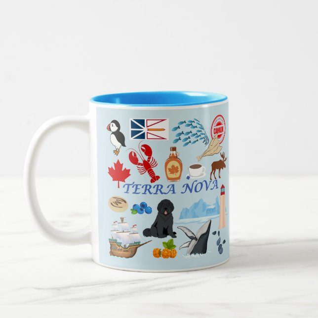 Tasse 2 Couleurs Terre-Neuve Terre-Neuve (Gauche)