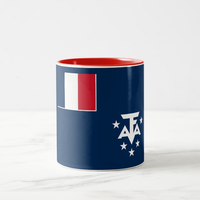 Tasse 2 Couleurs Terres australes françaises de l'Antarctique (Centre)