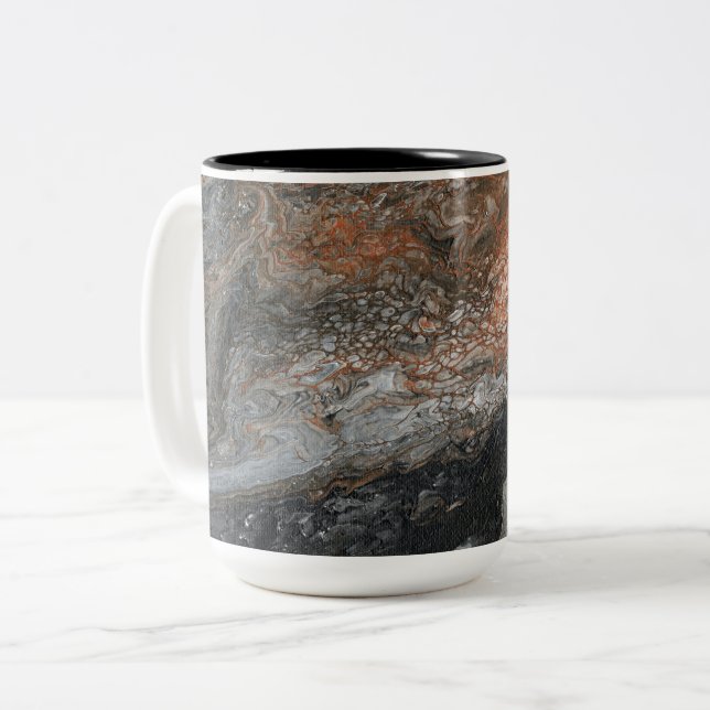 Tasse 2 Couleurs Terres Dynamiques et Tourbillons (Devant gauche)