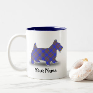 Tasse 2 Couleurs Terrier Tartan du Clan Écossais Elliot Elliott