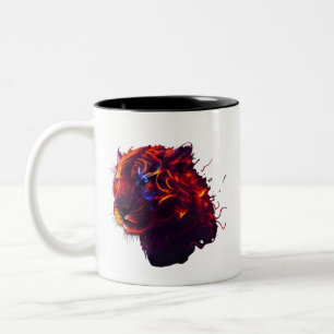 Tasse 2 Couleurs Tête de lion