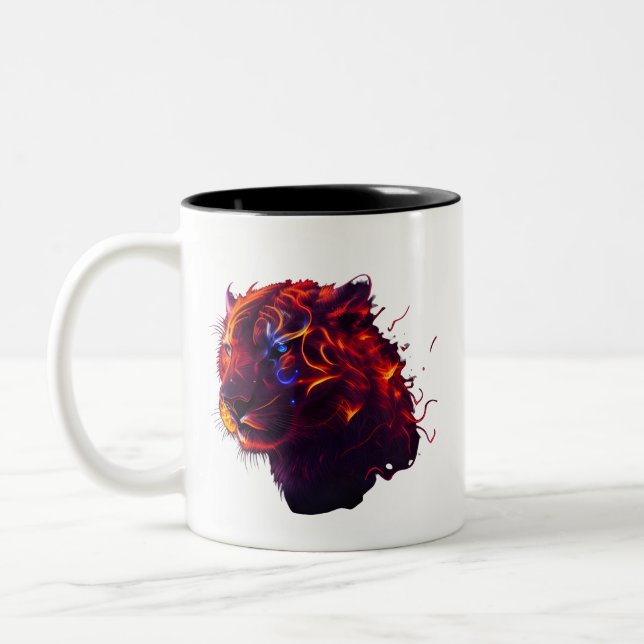 Tasse 2 Couleurs Tête de lion (Gauche)