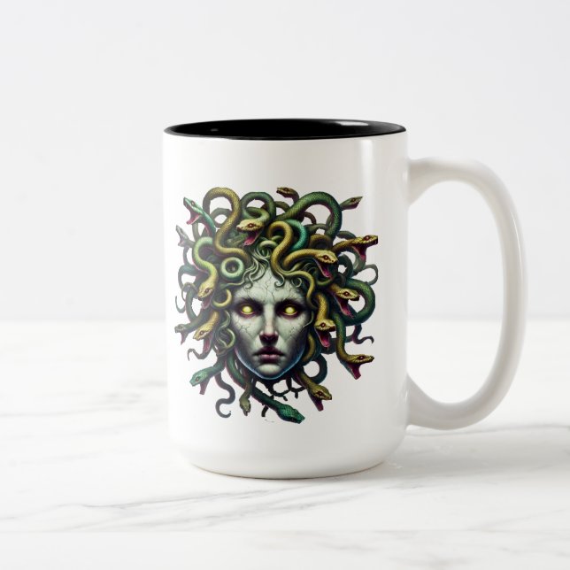 Tasse 2 Couleurs Tête de Madusa  (Droit)