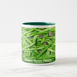 Tasse 2 Couleurs Têtes de haricots verts !