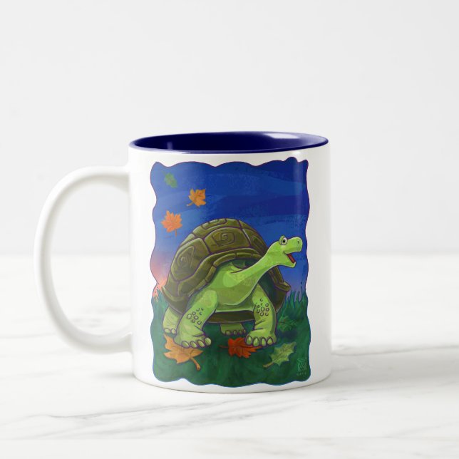 Tasse 2 Couleurs Têtes et sentiers de Tortoise (Gauche)