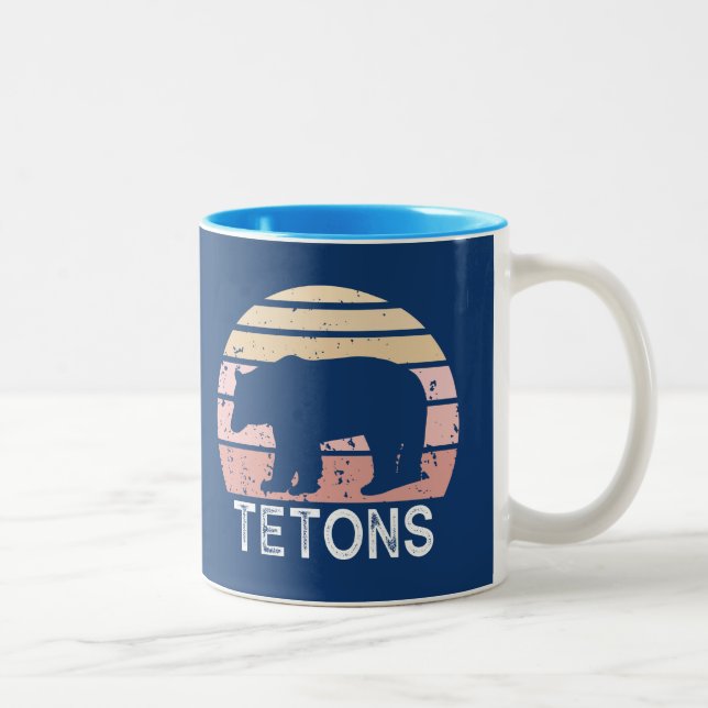 Tasse 2 Couleurs Tétons Ours rétro (Droit)