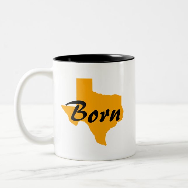 Tasse 2 Couleurs Texas Born, Californie (Gauche)