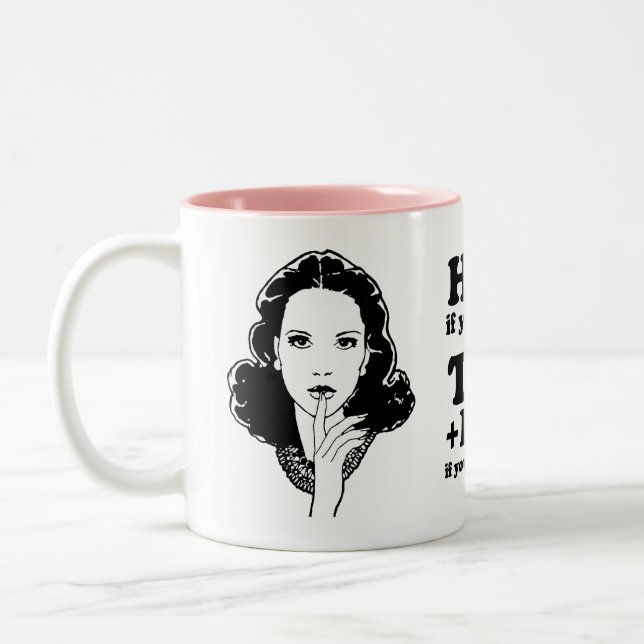 Tasse 2 Couleurs Texte et commande si vous voulez rencontrer Jésus (Gauche)