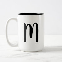 TEXTE PERSONNALISÉ Monogrammes Coupes de café