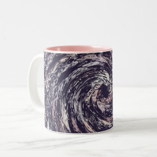 Tasse 2 Couleurs Texture abstraite de remous