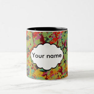 Tasse 2 Couleurs Texture colorée de trous