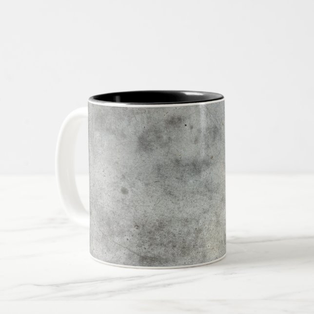 Tasse 2 Couleurs texture de béton motif de ciment fond minimal (Devant gauche)