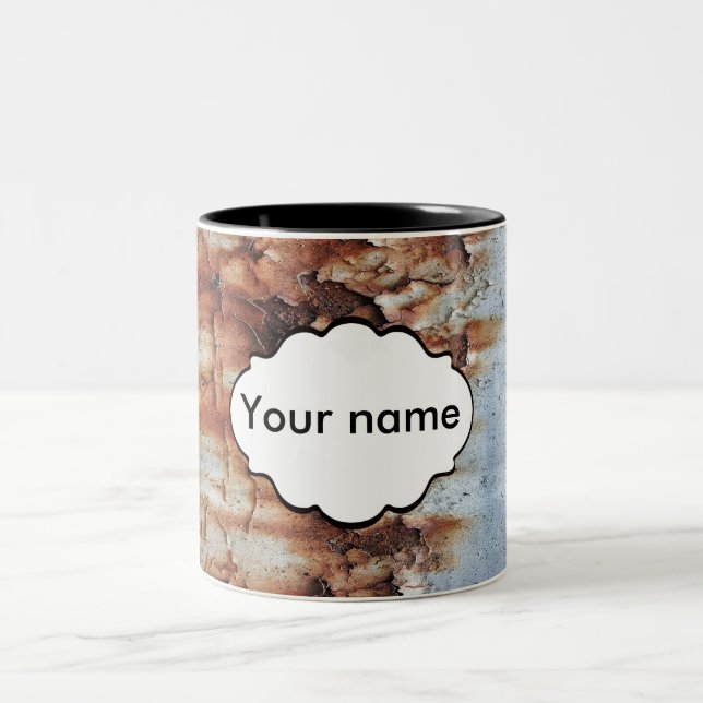 Tasse 2 Couleurs Texture de peinture d'épluchage (Centre)