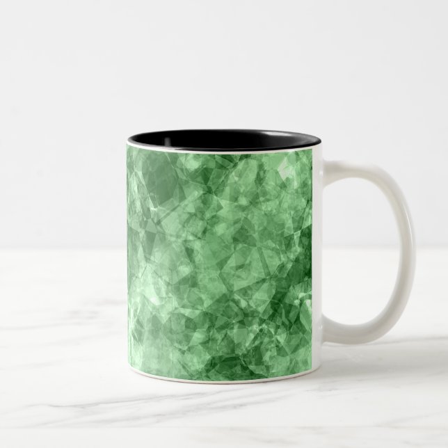 Tasse 2 Couleurs Texture écaillée vert foncé (Droit)