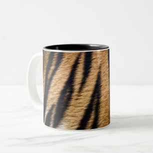 Tasse 2 Couleurs texture fourrure peau animal tigre rayures nature 