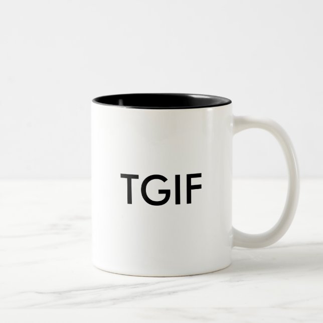 TASSE 2 COULEURS TGIF (Droit)