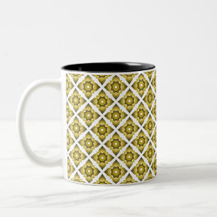 Tasse 2 Couleurs thai ikat sans couture arrière - plan motif