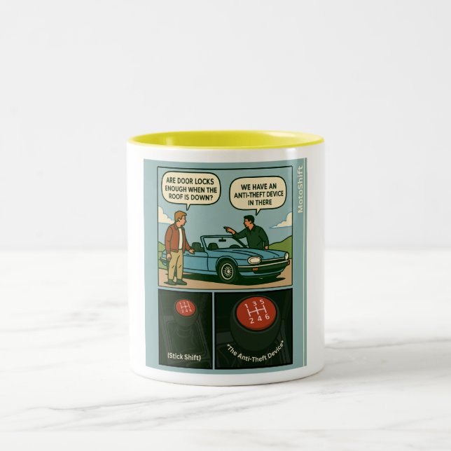 Tasse 2 Couleurs The Anti-Theft Device (Stick Shift) (Centre)