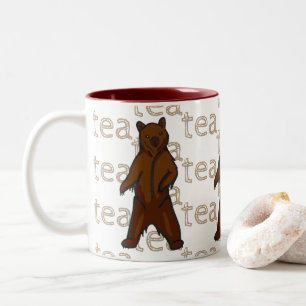 Tasse 2 Couleurs Thé Artiste Grizzly Brown Ours