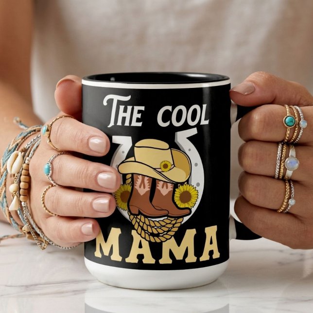 Tasse 2 Couleurs The Cool Mama | Western Mother’s Day Unique (Créateur téléchargé)