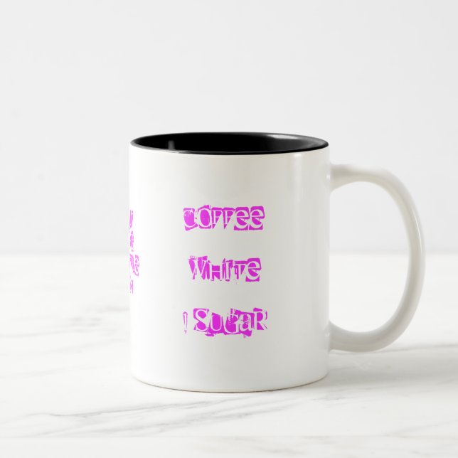 Tasse 2 Couleurs Thé et café (Droit)