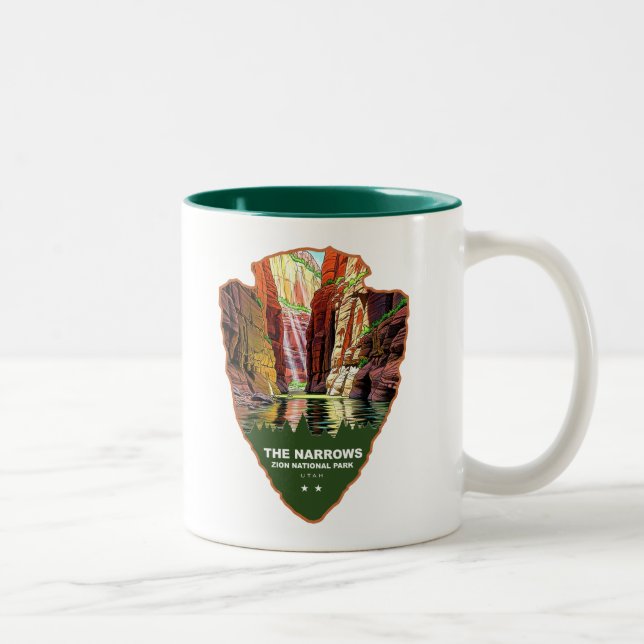 Tasse 2 Couleurs The Narrows Zion National Park Arrowhead (Droit)