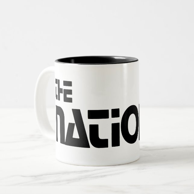 Tasse 2 Couleurs  The National - Habillage promotionnel (1980) (Devant gauche)