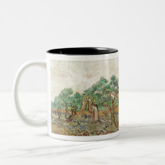 Tasse 2 Couleurs The Olive Orchard (1889) par Vincent van Gogh.